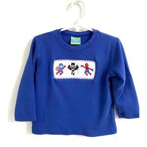 Smocked Superhero Shirt / Completely Precious / 4T / by Velani Classics